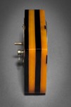 Geometric New Haven Catalin Bakelite Clock - Laminated Yellow + Black